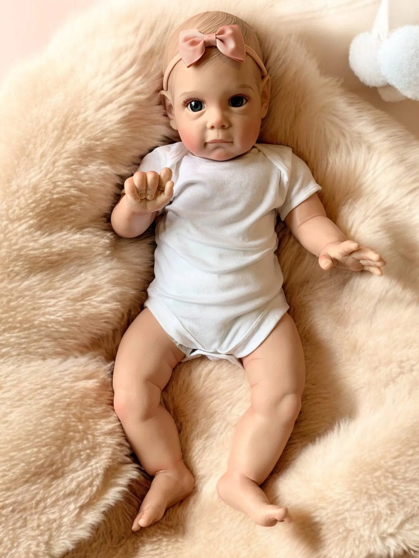 Maisy – Open Eyed Reborn Baby Doll | Realistic Newborn Girl – Crafted with Care in the UK