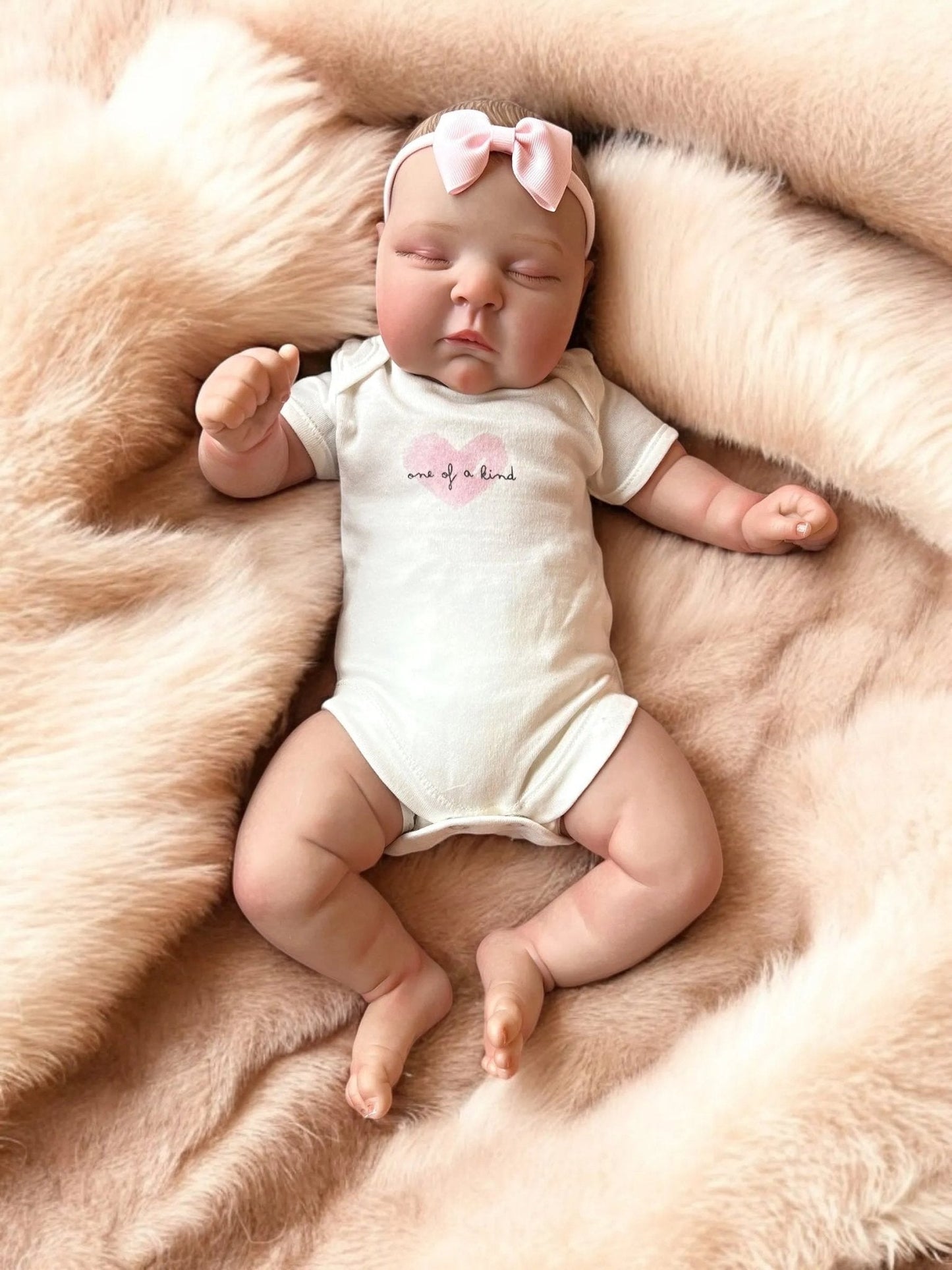 Penny – Closed Eyed Reborn Baby Doll | Realistic Newborn Girl – Crafted with Care in the UK