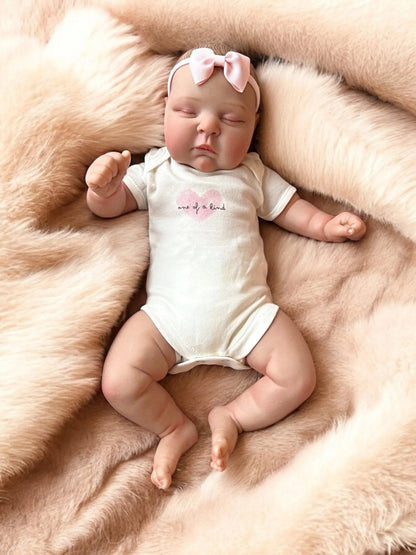 Penny – Closed Eyed Reborn Baby Doll | Realistic Newborn Girl – Crafted with Care in the UK