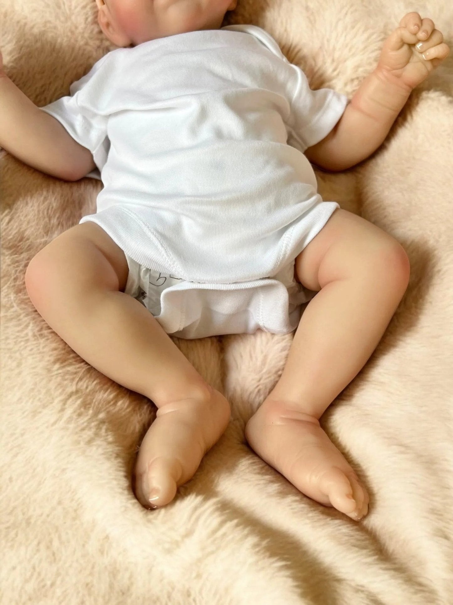 Phoebe – Closed Eyed Reborn Baby Doll | Realistic Newborn Girl – Crafted with Care in the UK