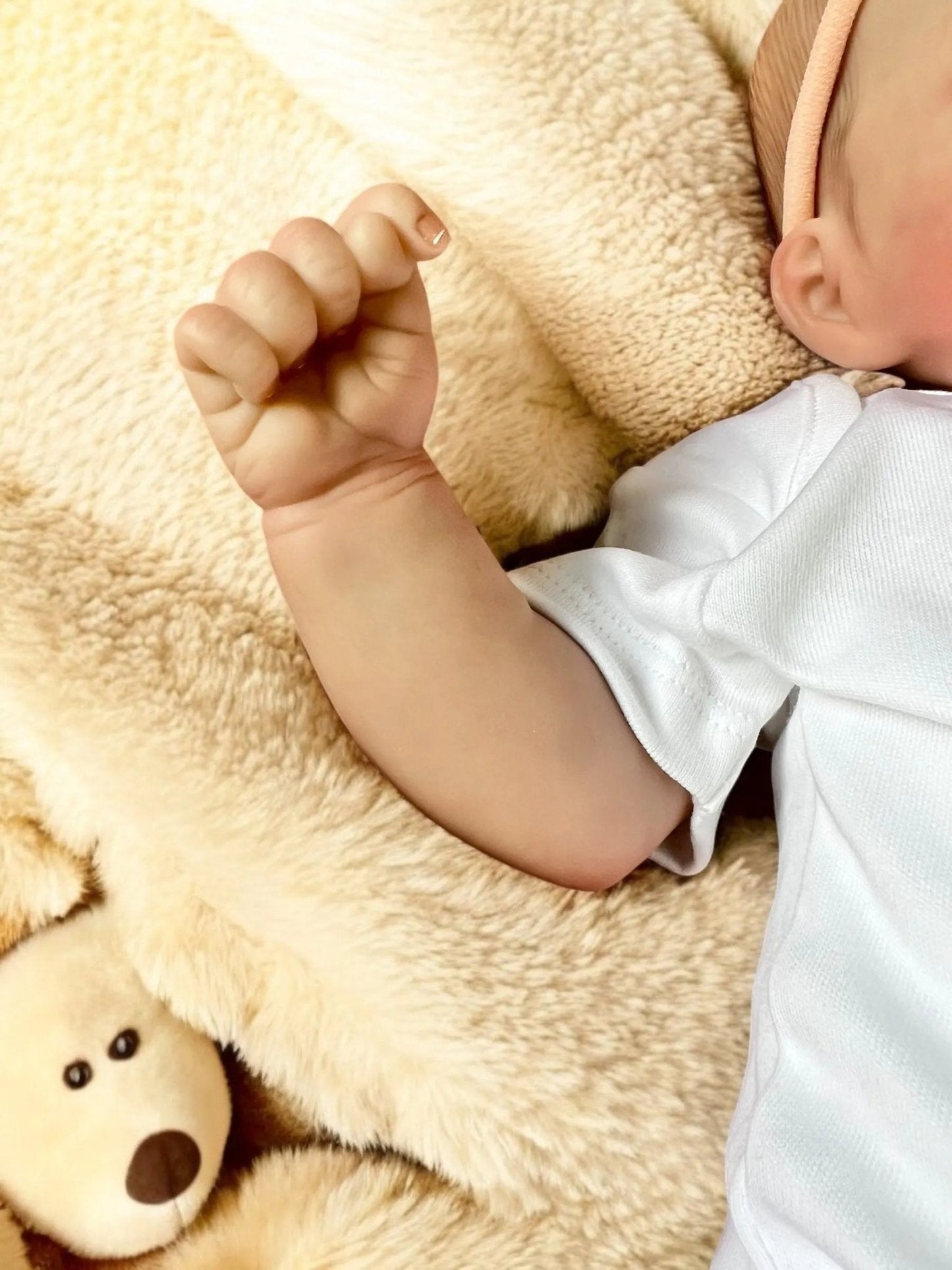 Phoebe – Closed Eyed Reborn Baby Doll | Realistic Newborn Girl – Crafted with Care in the UK