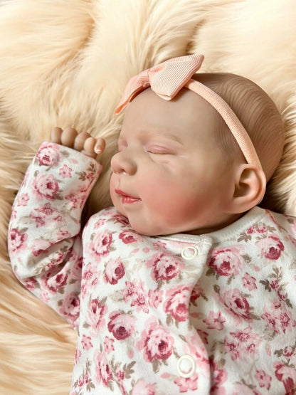 Phoebe – Closed Eyed Reborn Baby Doll | Realistic Newborn Girl – Crafted with Care in the UK