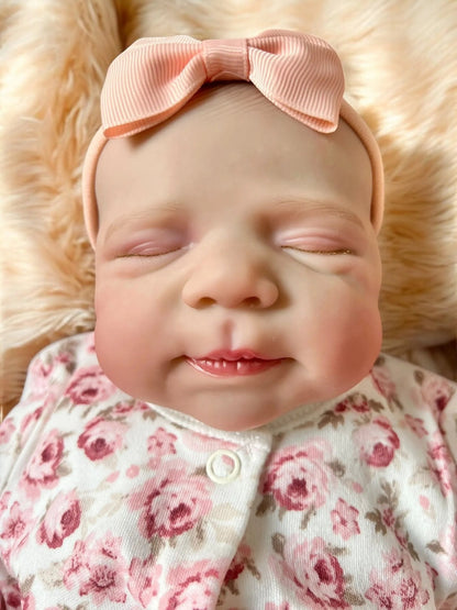 Phoebe – Closed Eyed Reborn Baby Doll | Realistic Newborn Girl – Crafted with Care in the UK
