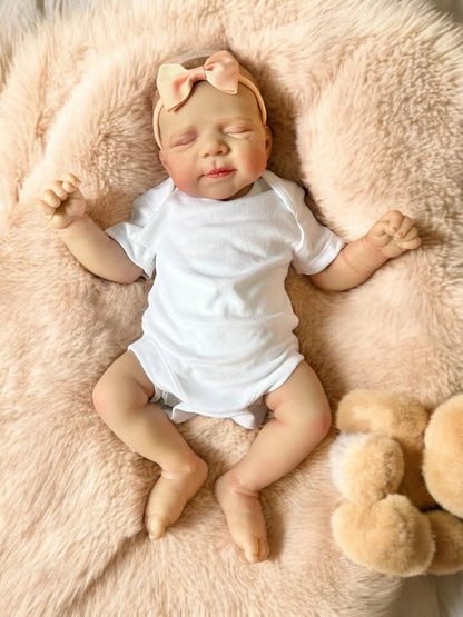Phoebe – Closed Eyed Reborn Baby Doll | Realistic Newborn Girl – Crafted with Care in the UK