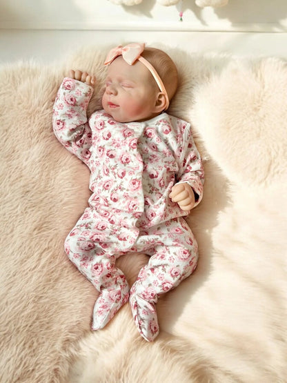 Phoebe – Closed Eyed Reborn Baby Doll | Realistic Newborn Girl – Crafted with Care in the UK