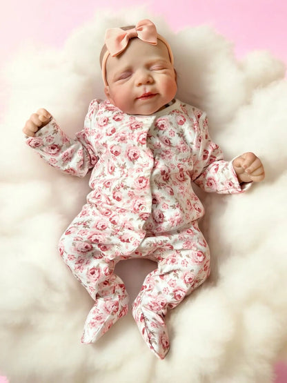 Phoebe – Closed Eyed Reborn Baby Doll | Realistic Newborn Girl – Crafted with Care in the UK