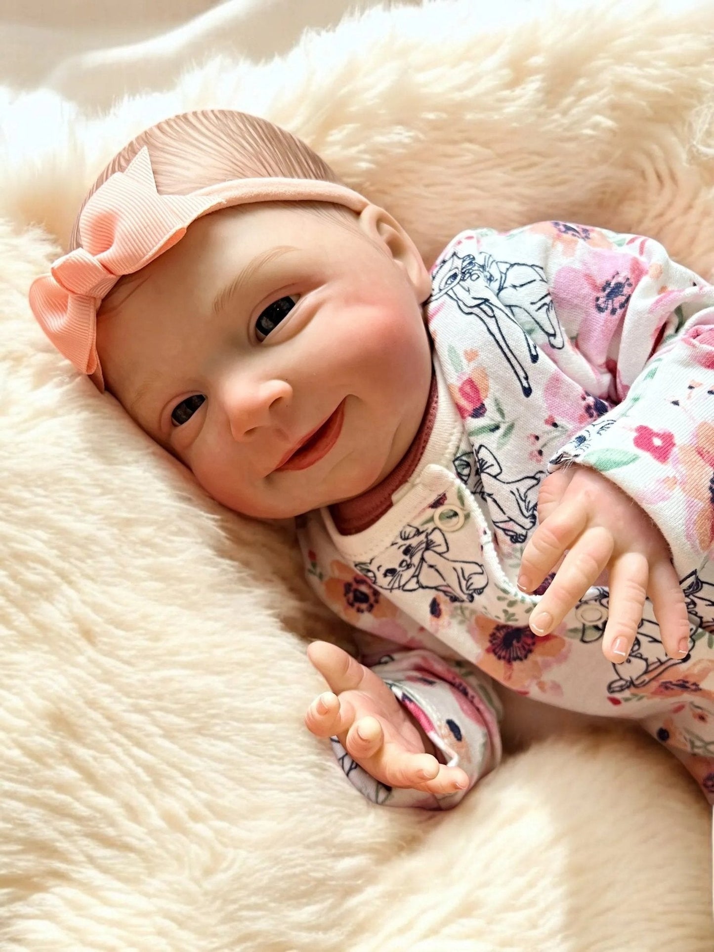 Polly – Open Eyed Reborn Baby Doll | Realistic Newborn Girl – Crafted with Care in the UK