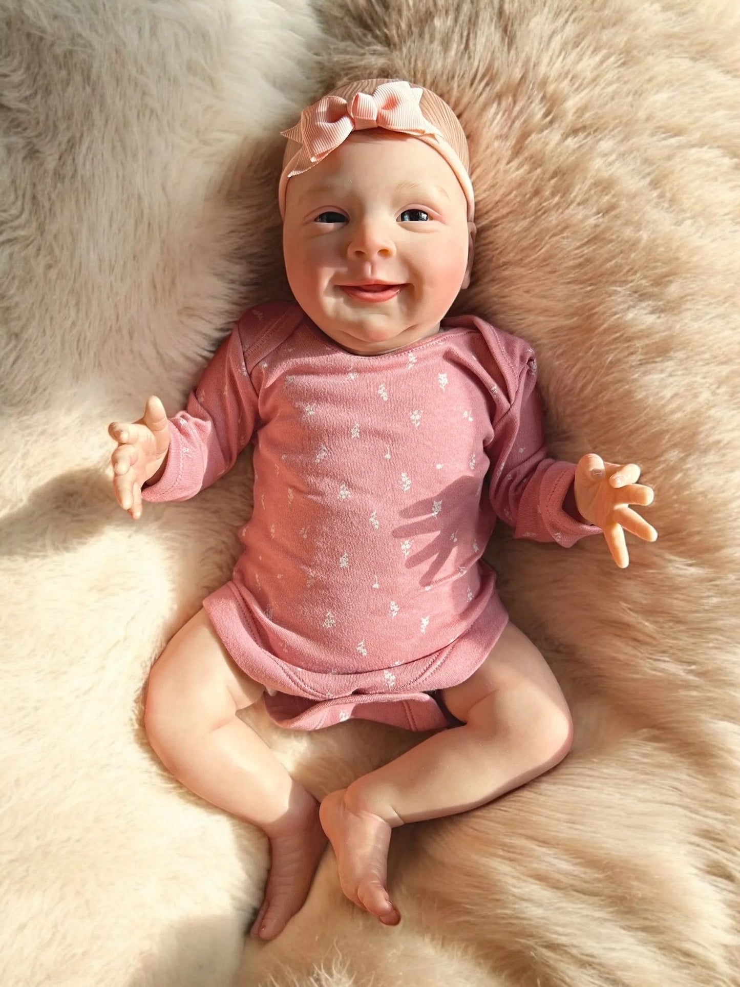 Polly – Open Eyed Reborn Baby Doll | Realistic Newborn Girl – Crafted with Care in the UK
