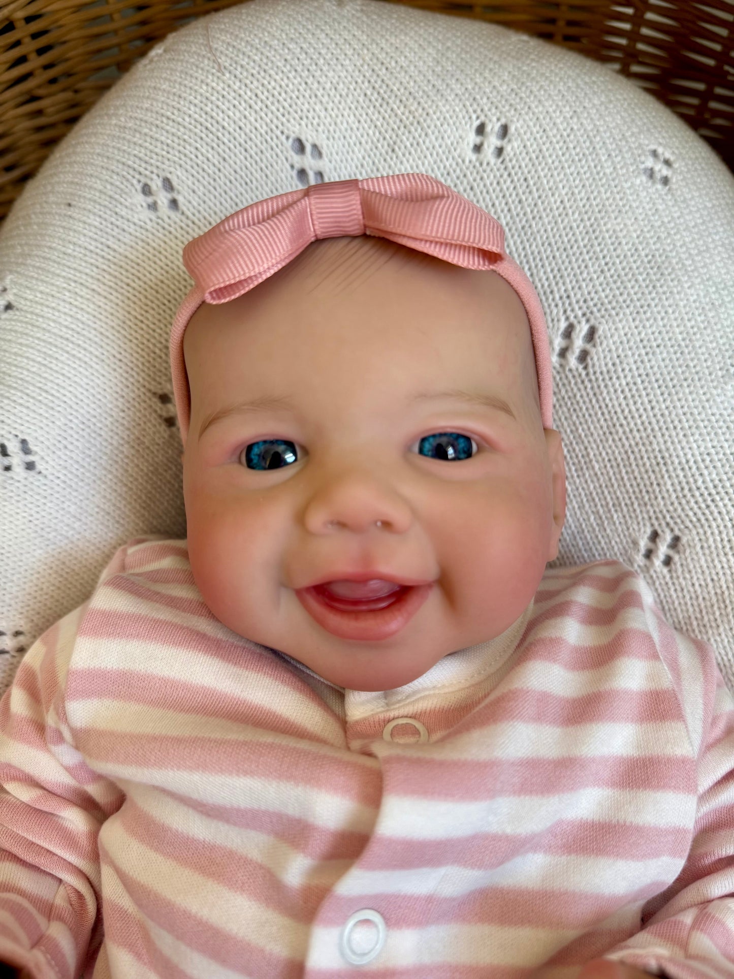 Emmie – Open Eyed Reborn Baby Doll | Realistic Newborn Girl – Crafted with Care in the UK