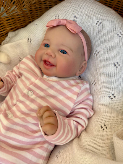 Emmie – Open Eyed Reborn Baby Doll | Realistic Newborn Girl – Crafted with Care in the UK