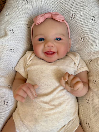 Emmie – Open Eyed Reborn Baby Doll | Realistic Newborn Girl – Crafted with Care in the UK