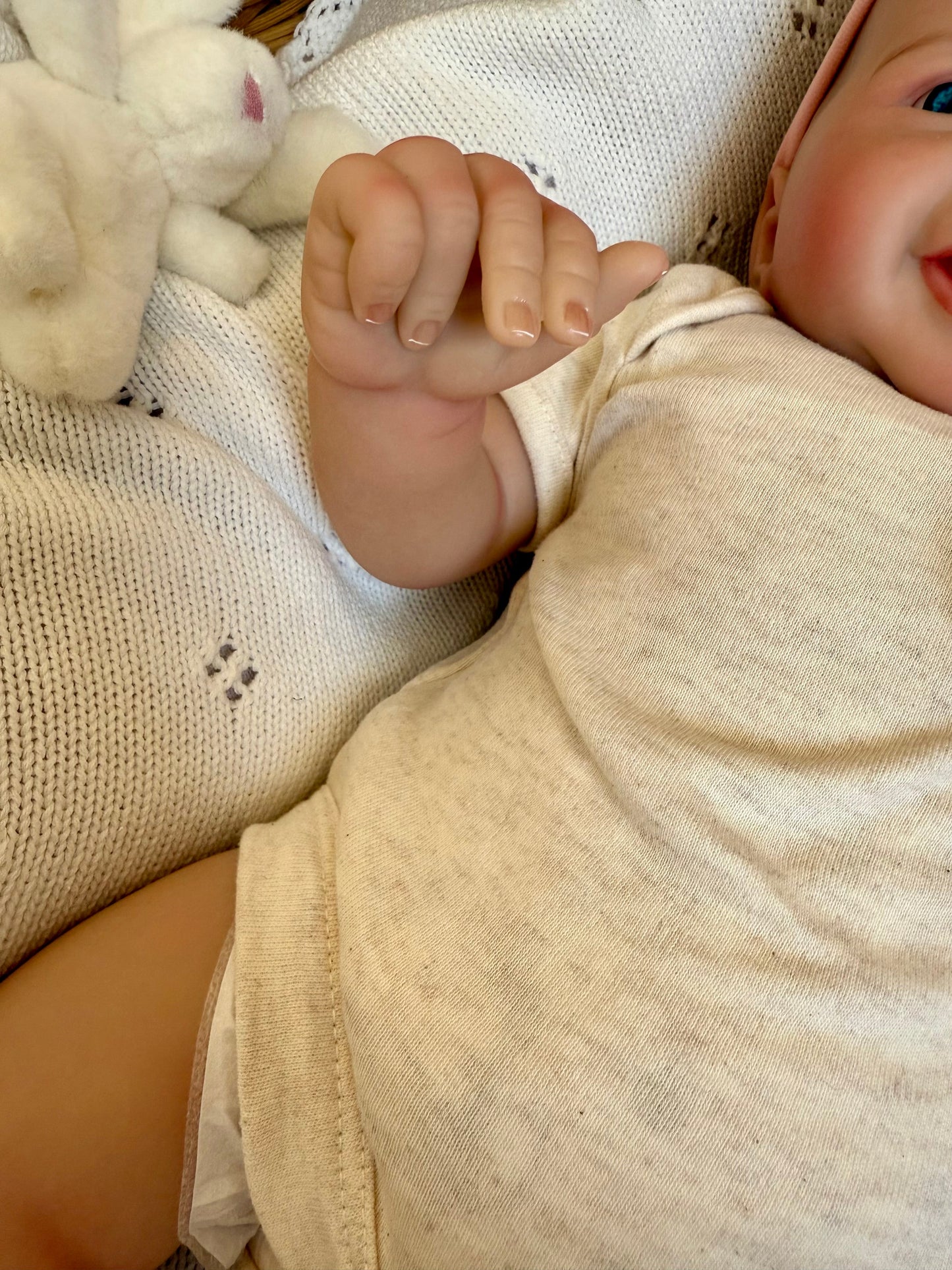 Emmie – Open Eyed Reborn Baby Doll | Realistic Newborn Girl – Crafted with Care in the UK