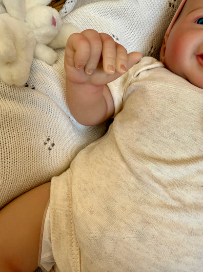 Emmie – Open Eyed Reborn Baby Doll | Realistic Newborn Girl – Crafted with Care in the UK