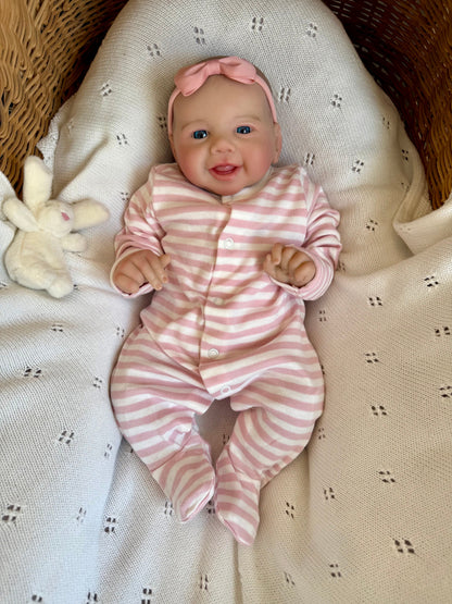 Emmie – Open Eyed Reborn Baby Doll | Realistic Newborn Girl – Crafted with Care in the UK