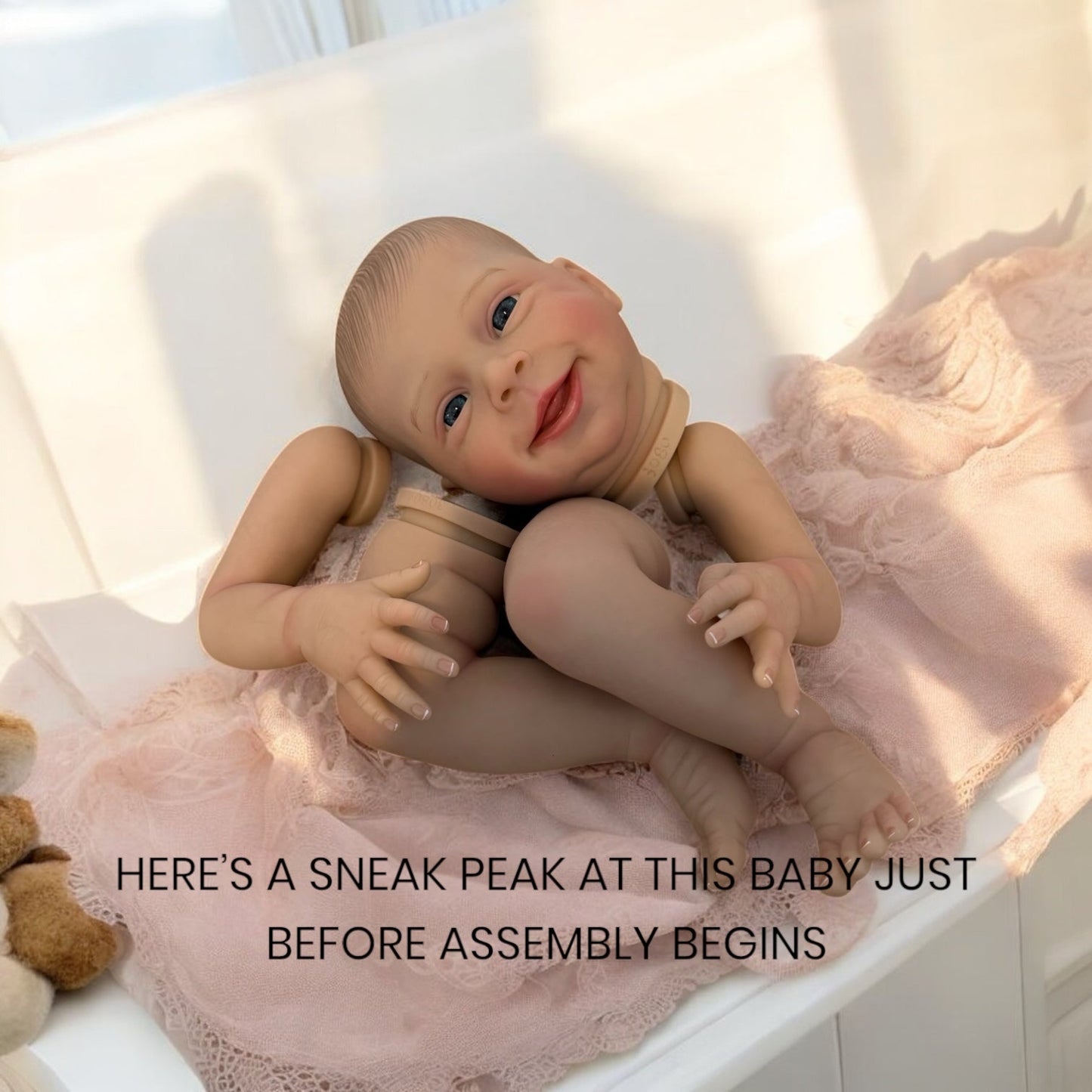 Polly – Open Eyed Reborn Baby Doll | Realistic Newborn Girl – Crafted with Care in the UK