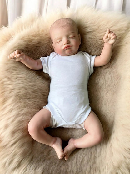 Rio – Closed Eyed Reborn Baby Doll | Realistic Newborn Boy – Crafted with Care in the UK