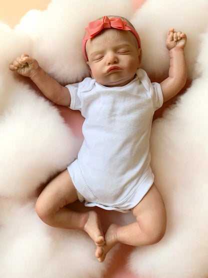 Rosie – Closed Eyed Reborn Baby Doll | Realistic Newborn Girl – Crafted with Care in the UK