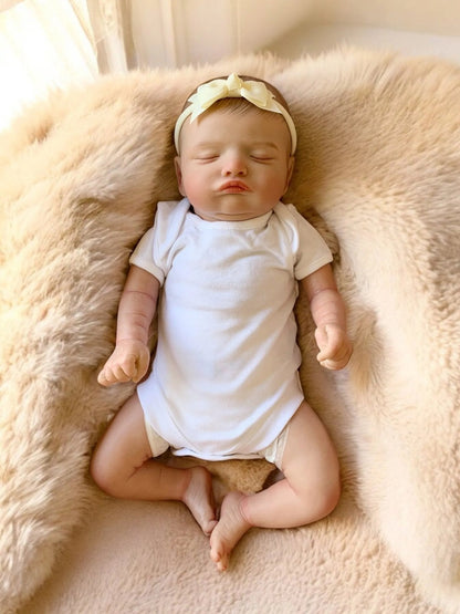Rosie – Closed Eyed Reborn Baby Doll | Realistic Newborn Girl – Crafted with Care in the UK