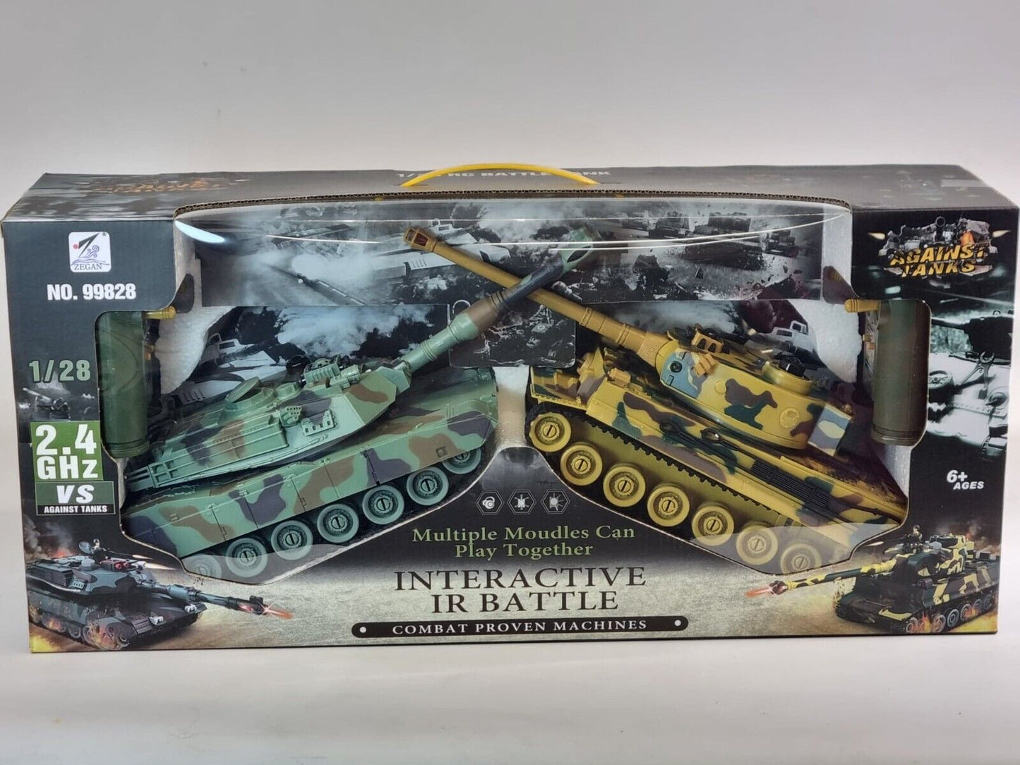 German Tiger VS American Military Model (Pack of 2)