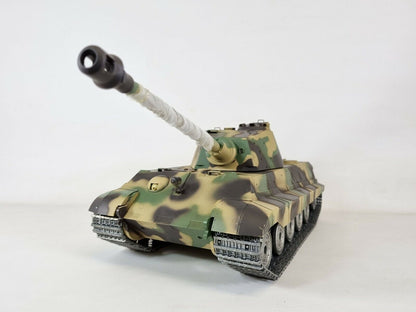 King Tiger Upgraded Metal Tracks, Wheels, Gearbox Barrel Recoil smoke Sound