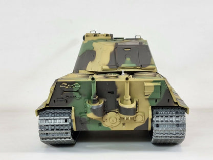 King Tiger Upgraded Metal Tracks, Wheels, Gearbox Barrel Recoil smoke Sound