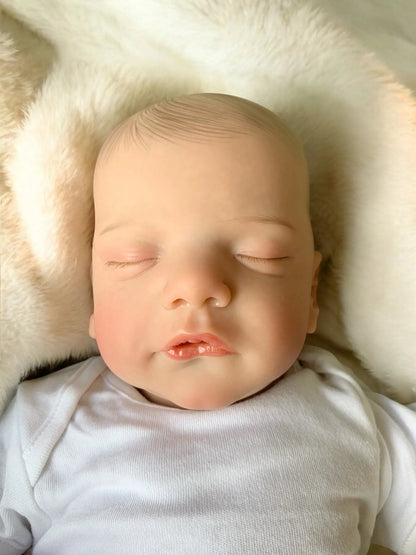 Sammy – Closed Eyed Reborn Baby Doll | Realistic Newborn Boy – Crafted with Care in the UK