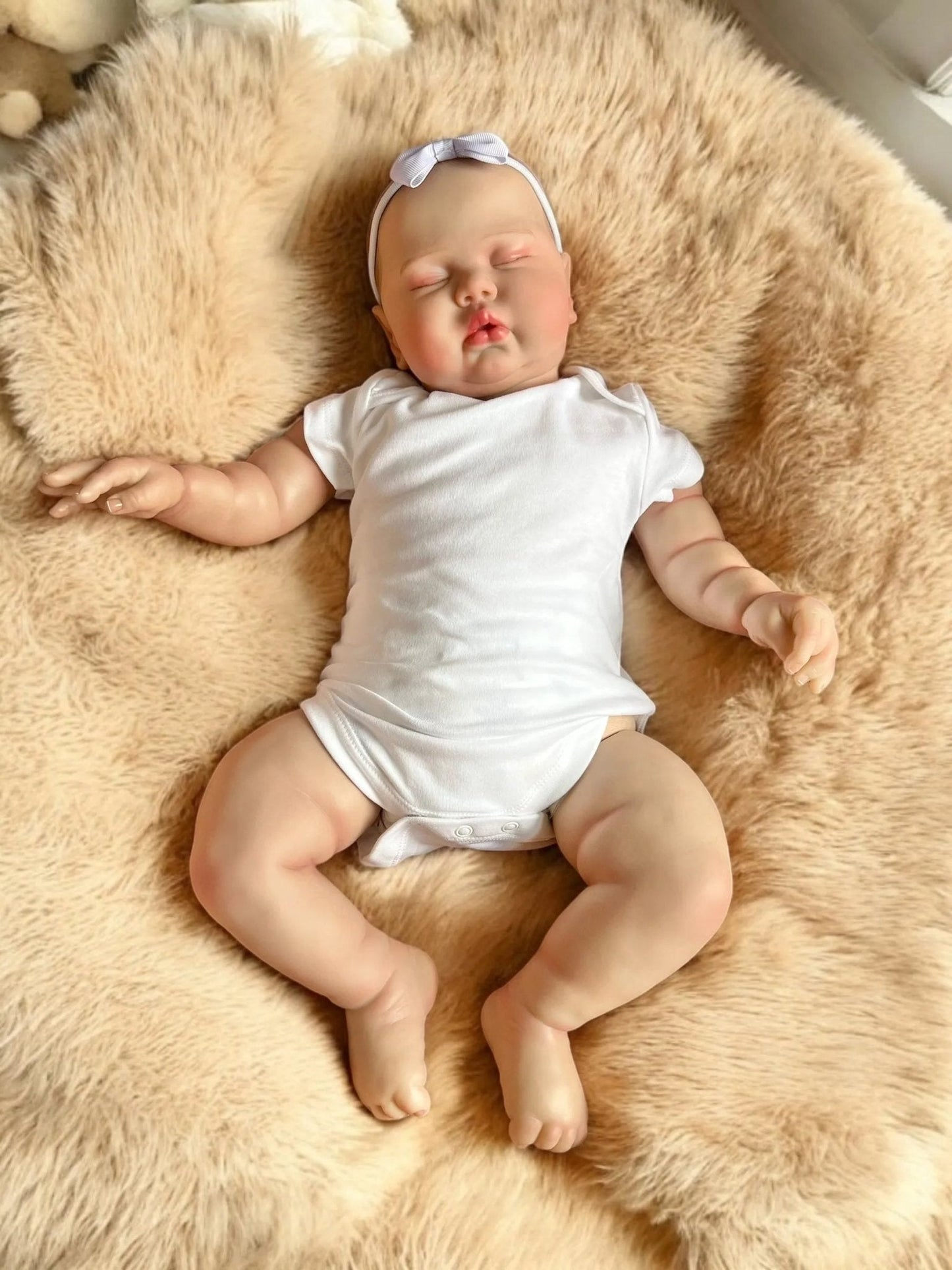 Scarlett – Closed Eyed Reborn Toddler Doll | Realistic Sleeping Girl – Crafted with Care in the UK