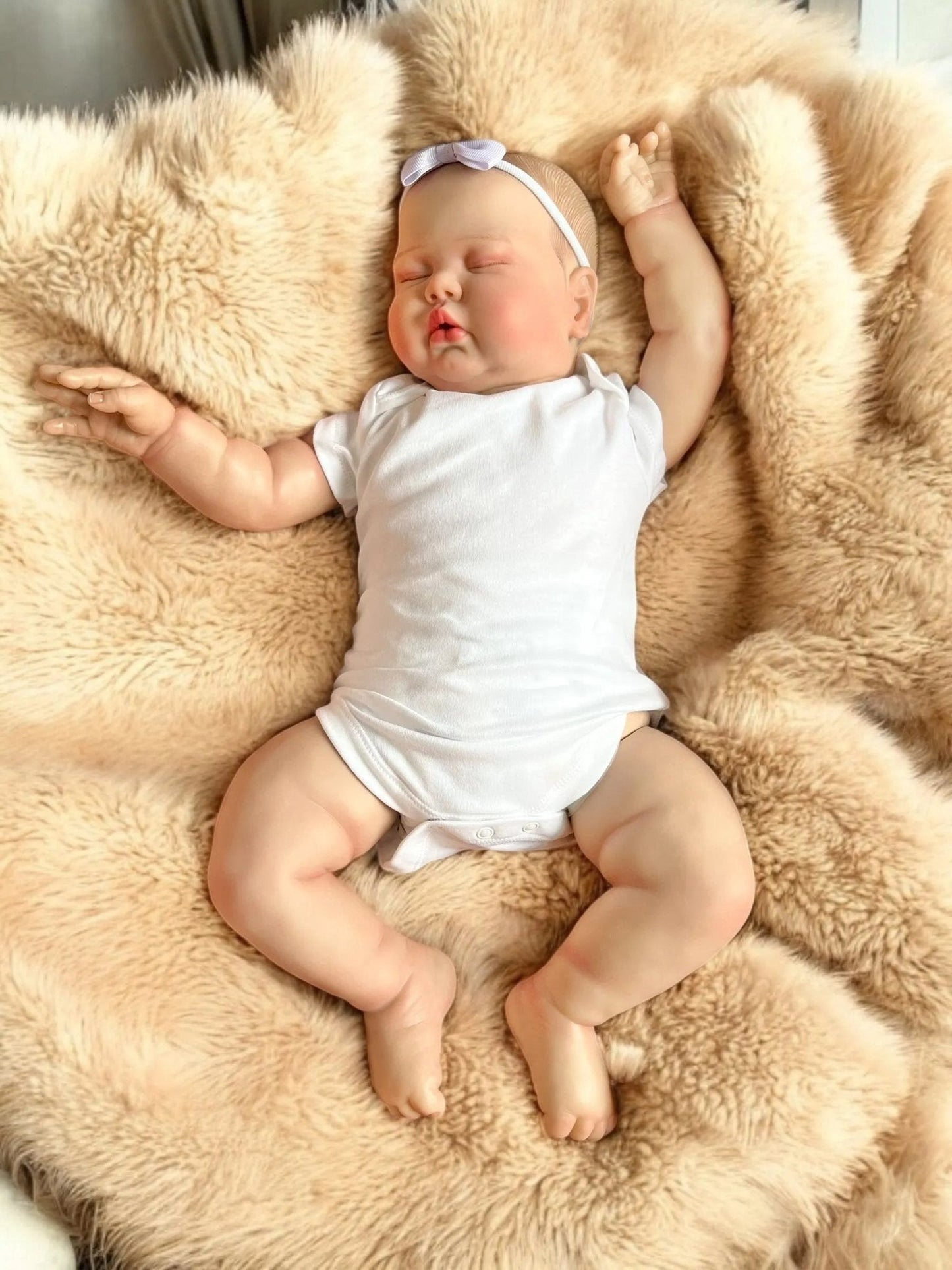 Scarlett – Closed Eyed Reborn Toddler Doll | Realistic Sleeping Girl – Crafted with Care in the UK