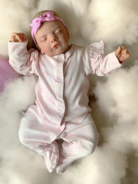 Sunny – Realistic Closed-Eyed Reborn Baby Girl Doll | Handcrafted Newborn from the UK