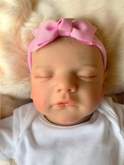 Sunny – Realistic Closed-Eyed Reborn Baby Girl Doll | Handcrafted Newborn from the UK