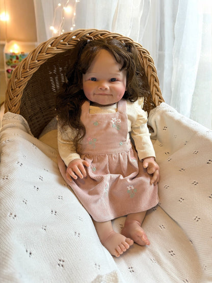 Evie – Open Eyed Reborn Toddler Doll | Realistic Awake Girl – Crafted with Care in the UK