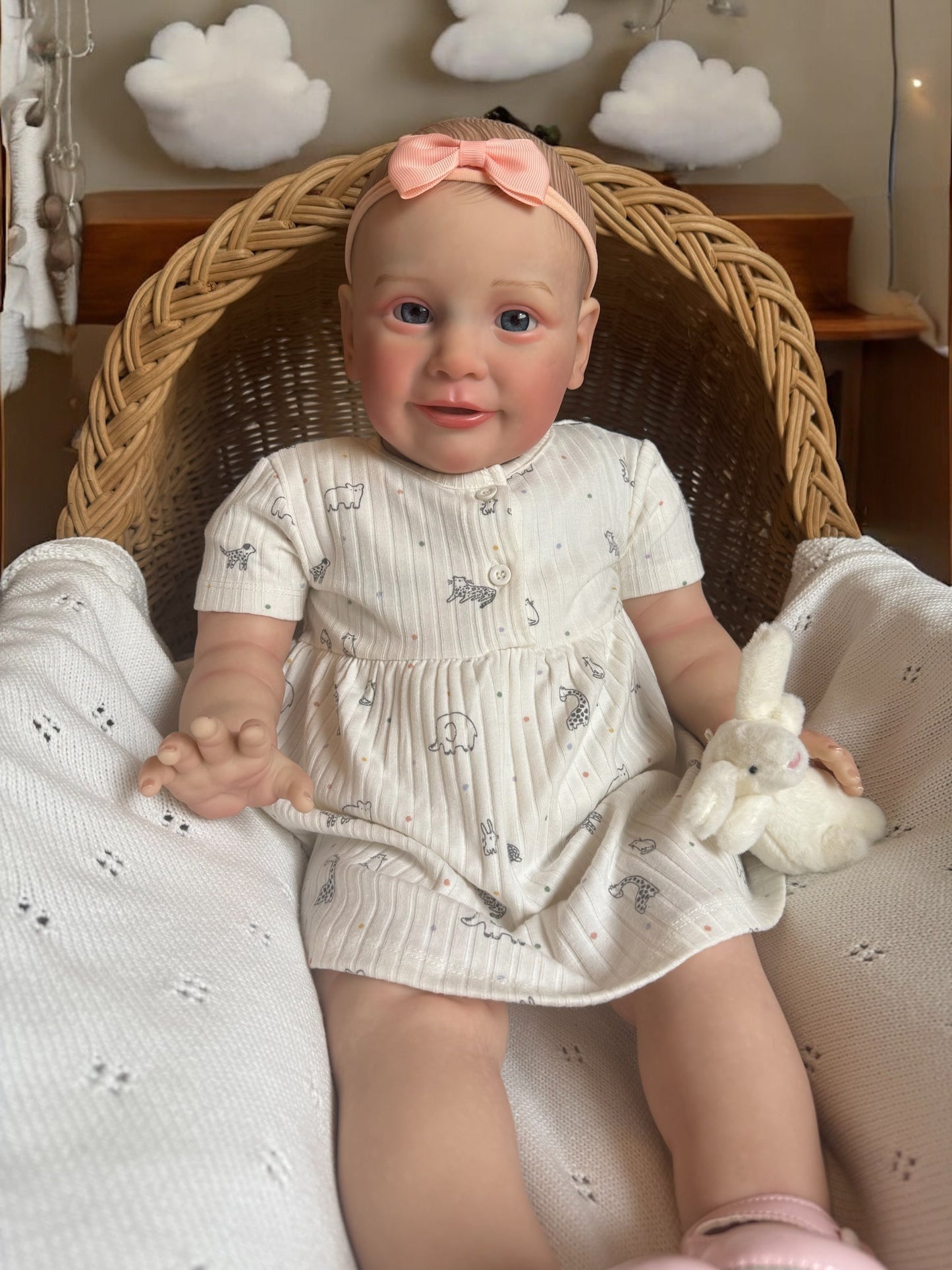 Posie – Open Eyed Standing Reborn Toddler Doll | Realistic Awake Girl – Crafted with Care in the UK
