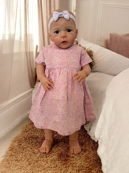 Summer – Open Eyed Standing Reborn Toddler Doll | Realistic Awake Girl – Crafted with Care in the UK